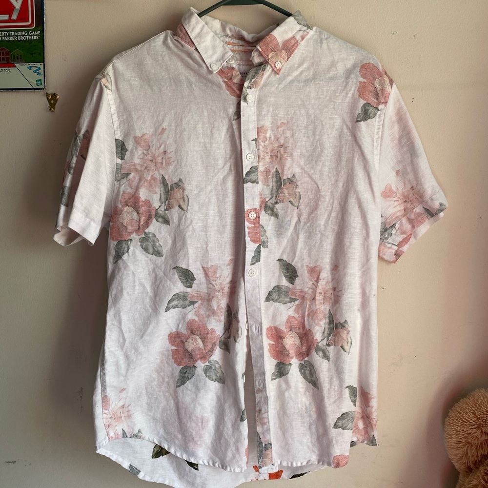 Floral Men’s Button Up Shirt